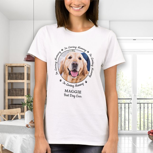 Personalisiertes Foto für Hunde-Gedächtnis T-Shirt (Von Creator hochgeladen)