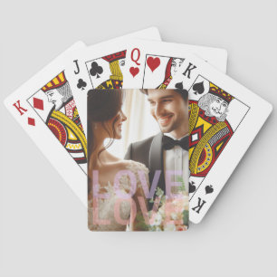 Personalisiertes Foto für Paare und Familien, LIEB Spielkarten