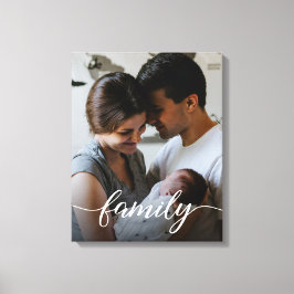 Personalisiertes Foto für  Skripte der benutzerdef Leinwanddruck