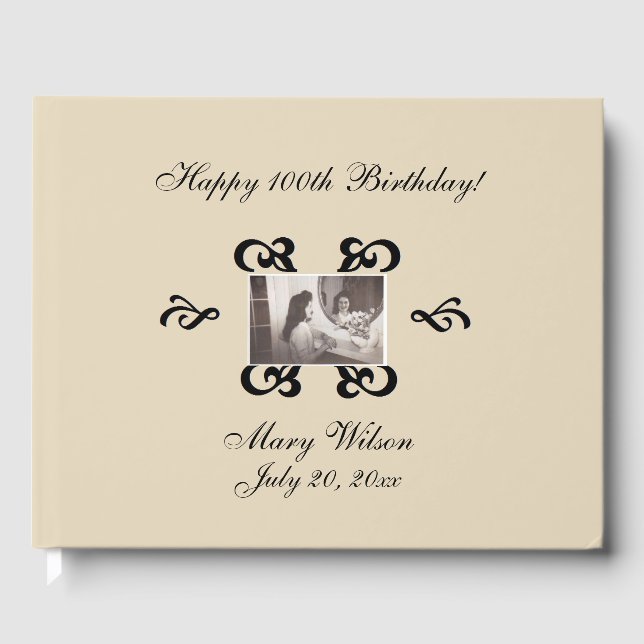 Personalisiertes Foto Gästebuch (Vorderseite)