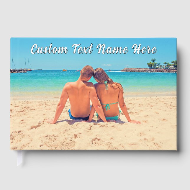 Personalisiertes Foto-Gästebuch und benutzerdefini Gästebuch (Vorderseite)