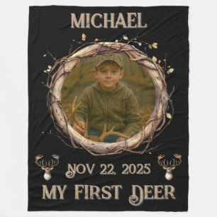 Personalisiertes Foto-Geschenk für den ersten Rehb Fleecedecke