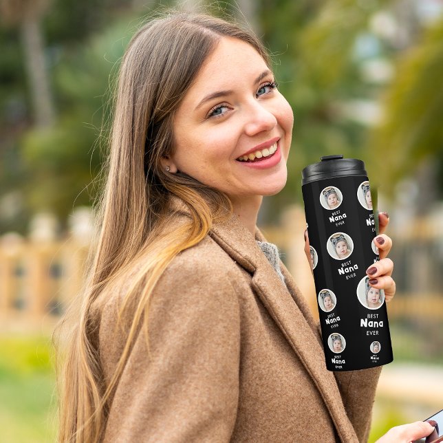 Personalisiertes Foto-Geschenk für Großmutter Thermosbecher (Von Creator hochgeladen)