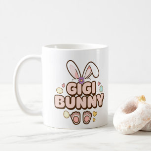 Personalisiertes Foto "Gigi Bunny" Osterkaffee Tas Kaffeetasse