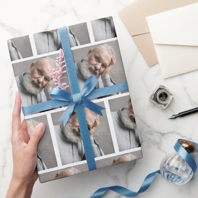 Personalisiertes Foto-Gitterpapier Geschenkpapier (Schenken)