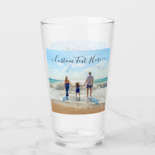 Personalisiertes Foto-Glasgeschenk und benutzerdef Glas