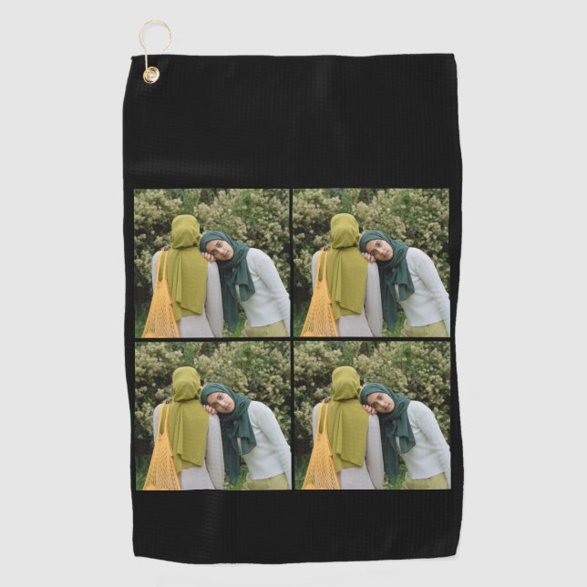 Personalisiertes Foto Golfhandtuch (Vorderseite)
