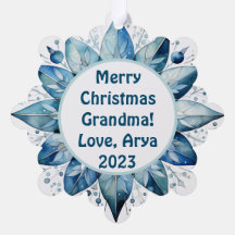 Personalisiertes Foto Großkindweihnachtsdekoration