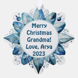 Personalisiertes Foto Großkindweihnachtsdekoration Ornament Karte