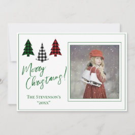 Personalisiertes Foto Grün frohe Weihnachten Weihn