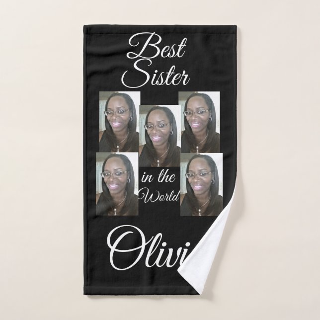 PERSONALISIERTES FOTO HAND TOWEL HANDTUCH (Handtuch)