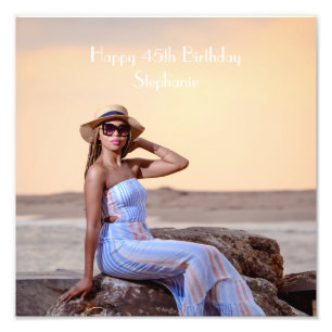 Personalisiertes Foto Happy Birthday Foto Poster