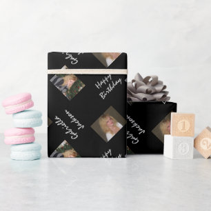 Personalisiertes Foto Happy Birthday Wrapping Pape Geschenkpapier