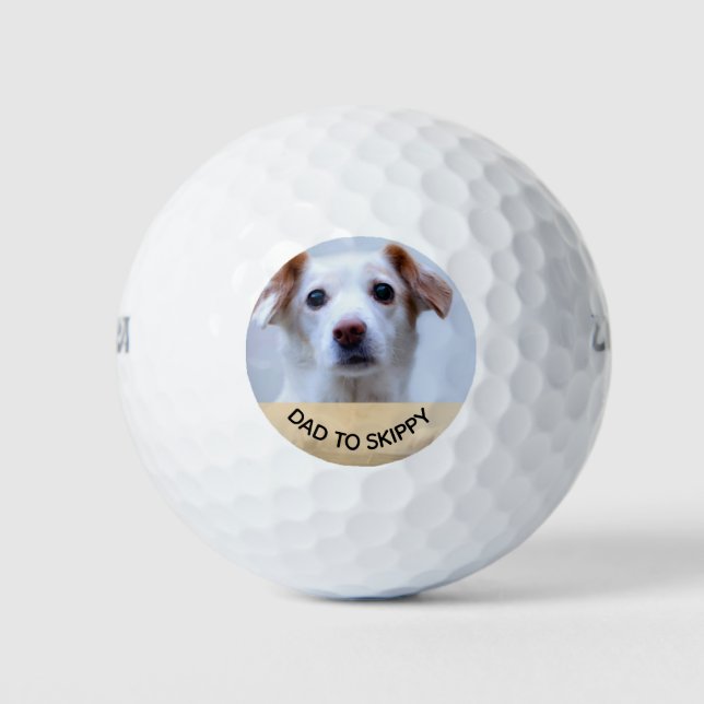 Personalisiertes Foto Haustiere Familie Golfball (Vorderseite)