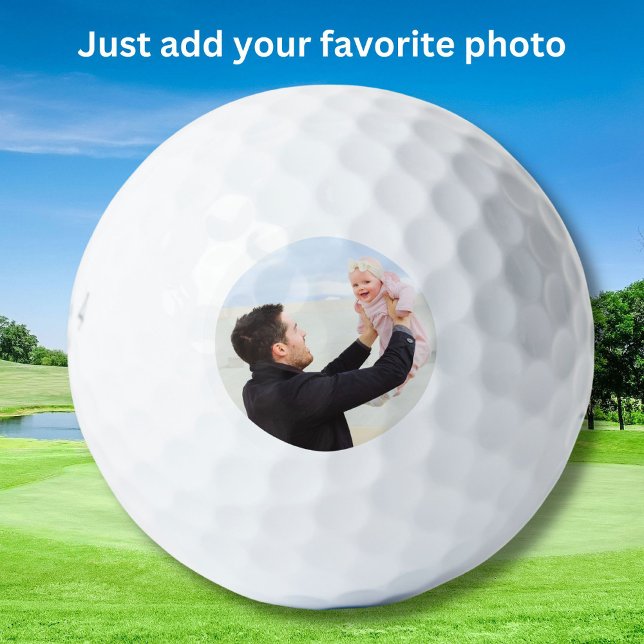Personalisiertes Foto Haustiere oder Familienmitgl Golfball (Von Creator hochgeladen)