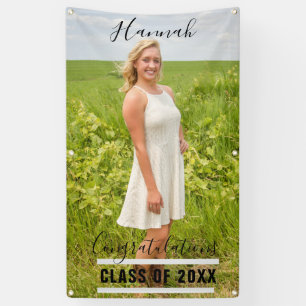 Personalisiertes Foto High School Senior Vertikal Banner