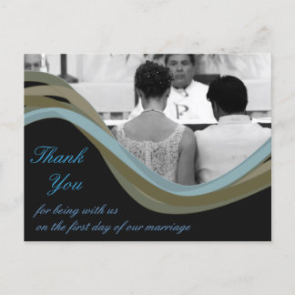 Personalisiertes Foto Hochzeit danke Karten