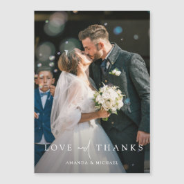 Personalisiertes Foto Hochzeit Danke Magnet