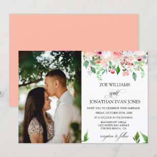 Personalisiertes Foto Hochzeitsfeier Einladung