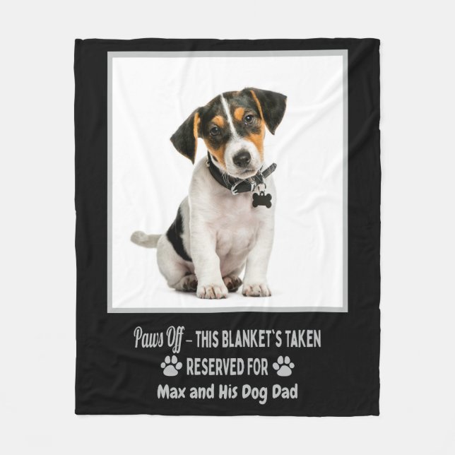 Personalisiertes Foto-Hund  Fleecedecke (Vorderseite)