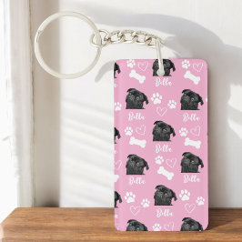 Personalisiertes Foto Hund Lover Instagramm Schlüsselanhänger