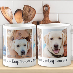 Personalisiertes Foto Hunde Mama Kaffee Tasse