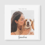 Personalisiertes Foto Hunde Oma Mutter Magnet<br><div class="desc">Personalisiertes Tier Foto Dog Großmutter Magnet</div>