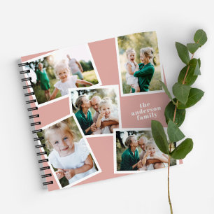Personalisiertes Foto in Rosa, modern und elegant Notizbuch