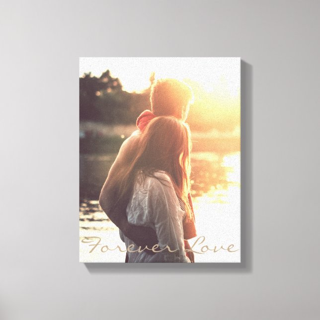 Personalisiertes Foto in Schwarzweiß Leinwanddruck (Vorderseite)