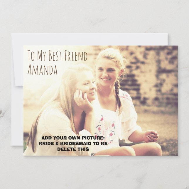 Personalisiertes Foto ist mein Einladung (Vorderseite)