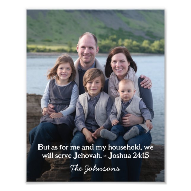 Personalisiertes Foto Joshua 24:15 (Vorne)