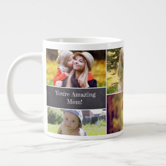 Personalisiertes Foto Jumbo-Tasse (Links)