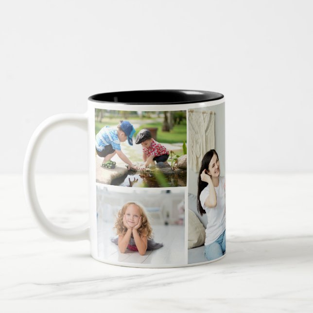 Personalisiertes Foto Kaffee Tasse, Fügen Sie Ihre Zweifarbige Tasse (Links)