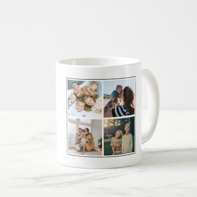 Personalisiertes Foto Kaffeetext Tasse (VorderseiteRechts)
