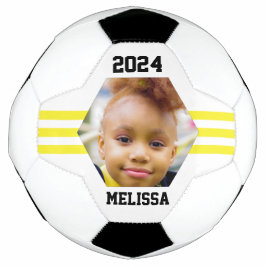 Personalisiertes Foto Keepake Gelbe Streifen Fußball