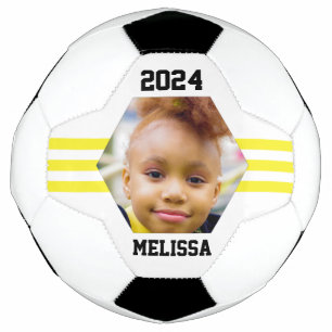 Personalisiertes Foto Keepake Gelbe Streifen Fußball