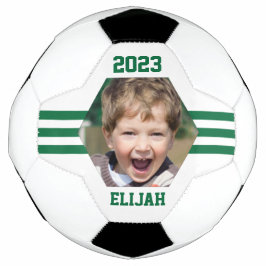 Personalisiertes Foto Keepake Jäger Grüne Streifen Fußball