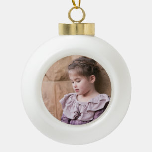 Personalisiertes Foto Keramik Kugel-Ornament