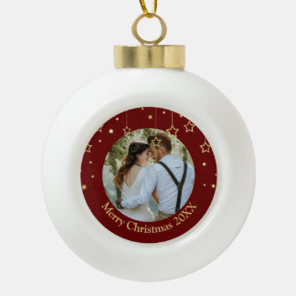 Personalisiertes Foto Keramik Kugel-Ornament