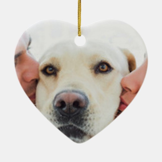 Personalisiertes Foto Keramik Ornament (Hinten)