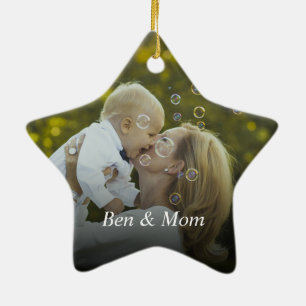 Personalisiertes Foto Keramik Ornament