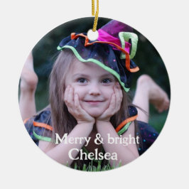 Personalisiertes Foto Keramik Ornament