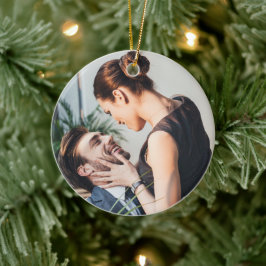 | Personalisiertes Foto Keramik Ornament