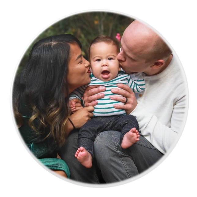 Personalisiertes Foto Keramikknauf (Vorderseite)