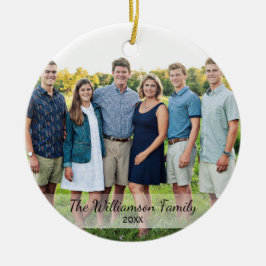 Personalisiertes Foto Keramikornament