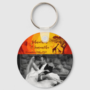 Personalisiertes Foto Key Chain African Safari Gir Schlüsselanhänger