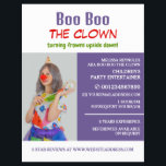 Personalisiertes Foto, Kinderunterhalter, Clown Flyer<br><div class="desc">Personalisierte Fotografie,  Kinderunterhaltungselektronik,  Clown-Werbe-Flyer vom Business Card Store.</div>