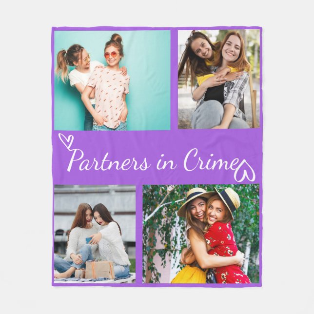 Personalisiertes Foto-Kissen als Geschenk für die  Fleecedecke (Vorderseite)