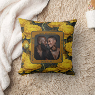 Personalisiertes Foto-Kissen mit Mr und Mrs Kissen