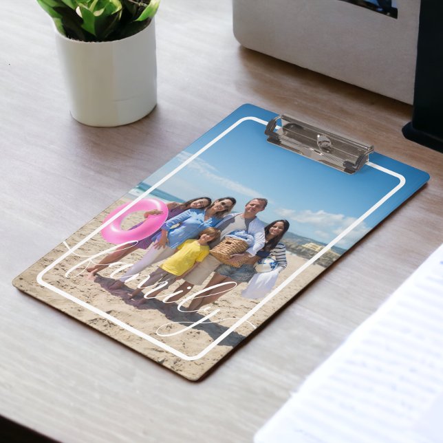 Personalisiertes Foto Klemmbrett (Family Photo Personalized Custom Clipboards from Ricaso. Add a photo to front and back)